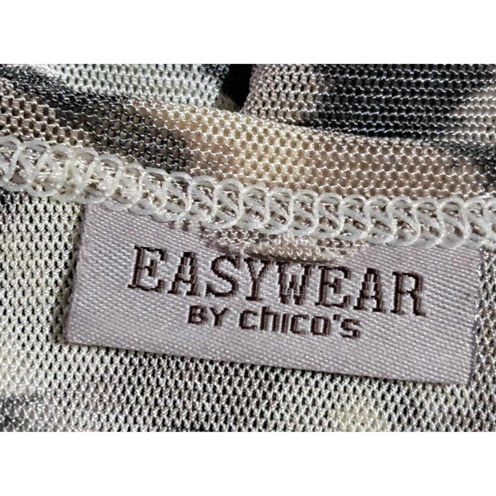 Chicos Mixed Leopard Zebra Print Open Front Cardi… - image 2